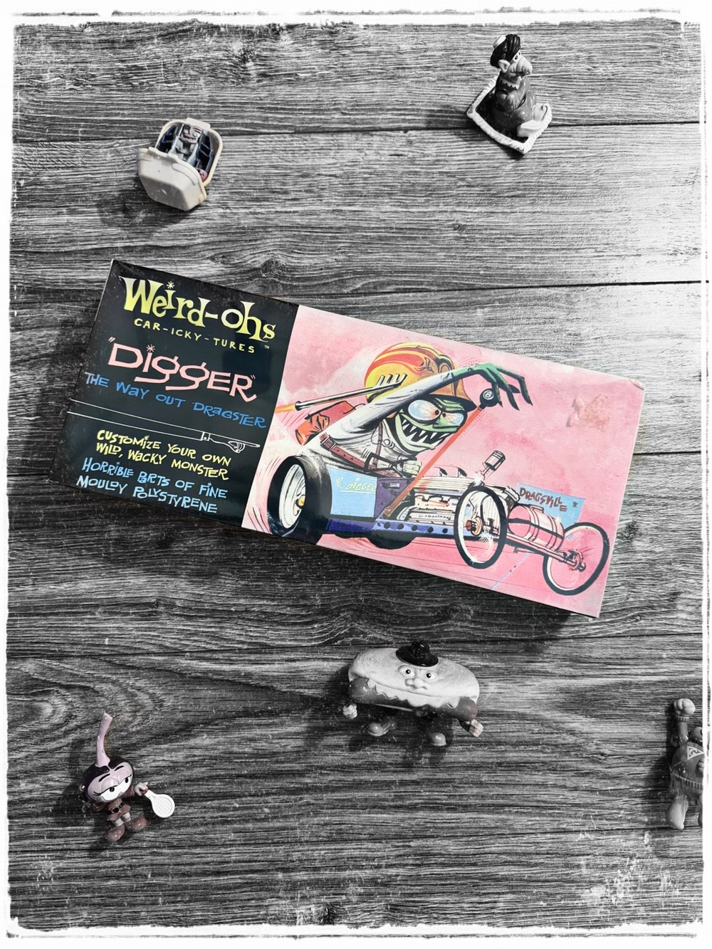 Digger the Way Out Dragster Kids Building Set - Pink-Weird-Ohs